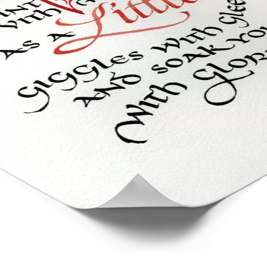 Godvreugde, 20 x 12,5 inch, afdrukken poster (Hoek)