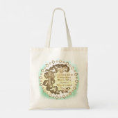 Godvruchtige christelijke moeder aangepaste naam tote bag (Achterkant)