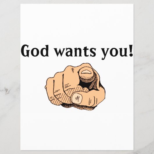 Godwantsyou Flyer (Voorkant)