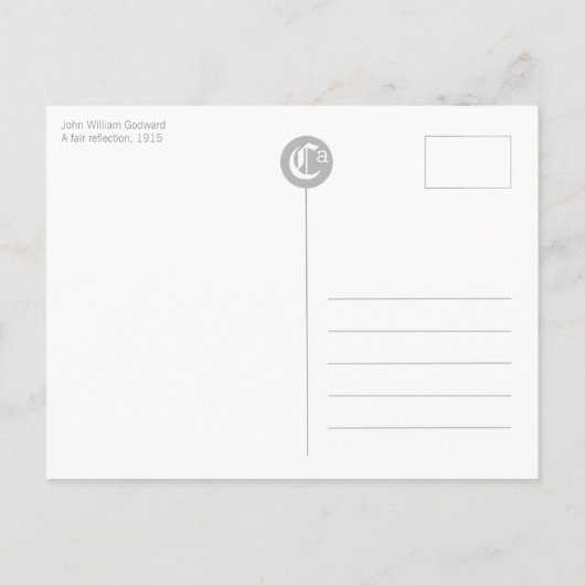Godward A fair reflection CC0626 Briefkaart (Achterkant)