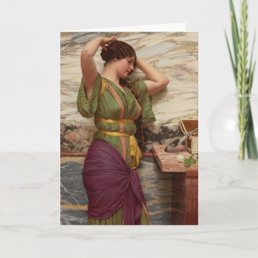 Godward A fair reflection CC0630 Art Wenskaart Kaart (Voorkant)