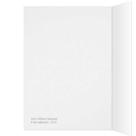 Godward A fair reflection CC0948 Note card (Binnen (Links))