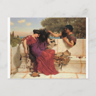 Godward - het oude, oude verhaal briefkaart