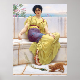 Godward Idleness klassiek schilderij Poster