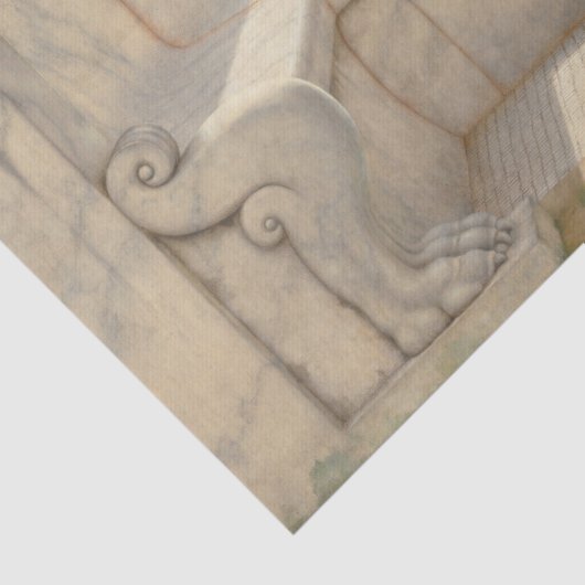 Godward liedjes zonder woorden kunst tissuepapier (Detail)