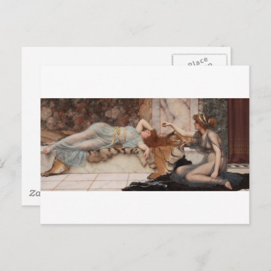 Godward - Mischief and Repose Briefkaart (Voorkant / Achterkant)
