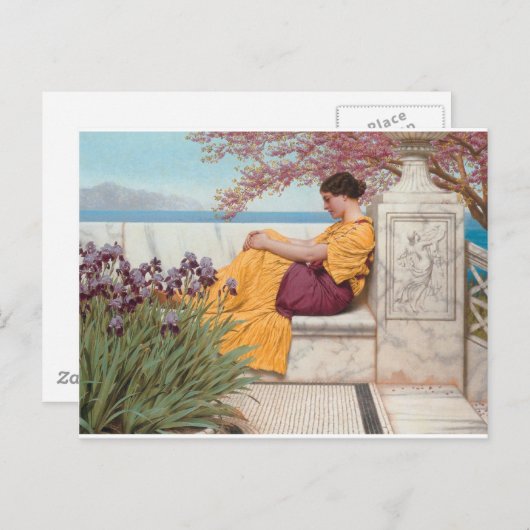 Godward - onder het bloesem dat op de Boug hangt Briefkaart (Voorkant / Achterkant)