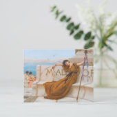 Godward priesteres van Bacchus Schilderen Briefkaart (Staand voorkant)