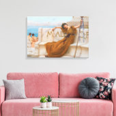 Godward priesteres van Bacchus Schilderen Canvas Afdruk (Insitu (Woonkamer))