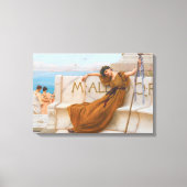 Godward priesteres van Bacchus Schilderen Canvas Afdruk (Voorkant)