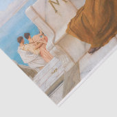 Godward priesteres van Bacchus Schilderen Tissuepapier (Detail)