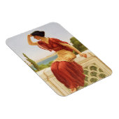 Godward the Signal Beauful Woman Portret Art Magneet (Rechterzijde)