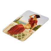 Godward the Signal Beauful Woman Portret Art Magneet (Linkerzijde)