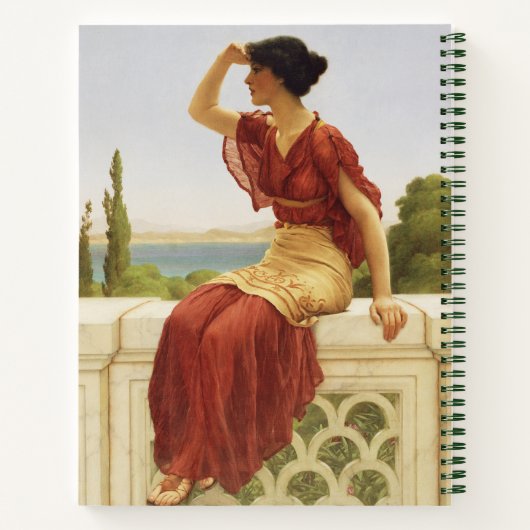 Godward the Signal Beauful Woman Portret Art Notitieboek (Achterkant)