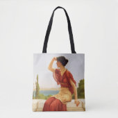 Godward the Signal Beauful Woman Portret Art Tote Bag (Voorkant)