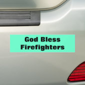 godweerloze brandweerlieden bumpersticker (Op auto)
