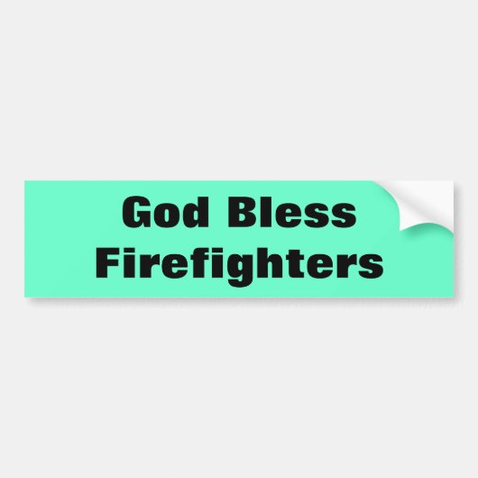 godweerloze brandweerlieden bumpersticker (Voorkant)