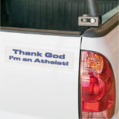 Godzijdank ben ik een atheïst bumpersticker (Op Truck)