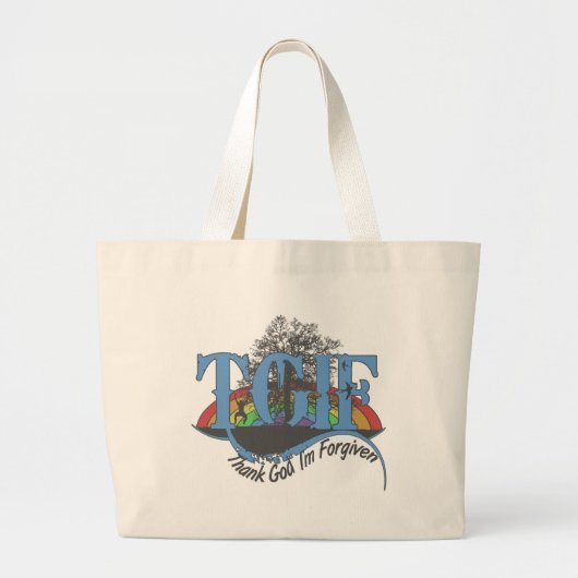 Godzijdank ben ik vergeven TGIF Grote Tote Bag (Voorkant)