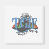 Godzijdank ben ik vergeven TGIF Magneet (Voorkant)