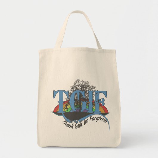 Godzijdank ben ik vergeven TGIF Tote Bag (Voorkant)