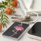 Godzijdank dat ik een grappig citaat van Flamingo Sleutelhanger (Voorkant Rechts)