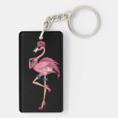 Godzijdank dat ik een grappig citaat van Flamingo Sleutelhanger (achterkant)