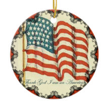 Godzijdank in een Amerikaans Ornament