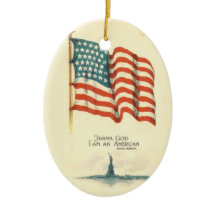 Godzijdank in een Amerikaans Ornament