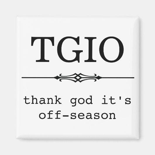 Godzijdank is het buiten het seizoen magneet (Voorkant)