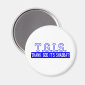 Godzijdank is het Shabbat! Magneet (Voorkant / Achterkant)