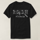 Godzijdank is het vrijdag TGIF Vrijdag Leven leraa T-shirt (Design voorkant)