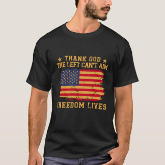 Godzijdank kan links geen leven in vrijheid mikken t-shirt