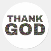 Godzijdank prijst God sticker (Voorkant)