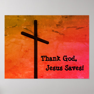 Godzijdank redt Jezus Lege Poster