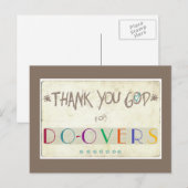 Godzijdank voor de do-overs briefkaart (Voorkant / Achterkant)