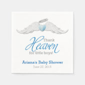 Godzijdank voor de kleine jongens Baby shower serv Servetten (Voorkant)