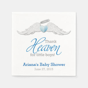 Godzijdank voor de kleine jongens Baby shower serv Servetten