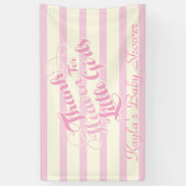 Godzijdank voor de kleine meisjes, Baby shower Ban Spandoek (Verticaal)