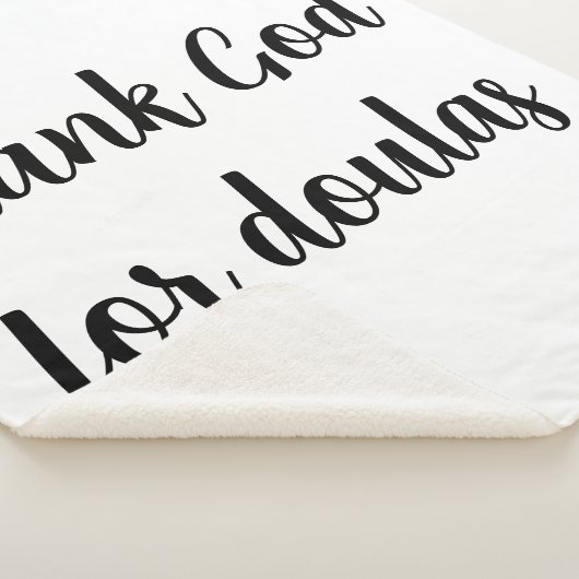 Godzijdank voor doulas sherpa deken (3/4)