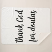 Godzijdank voor doulas sherpa deken (Voorkant (horizontaal))