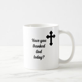 Godzijdank voor elke Morning Cross Custom Christel Koffiemok