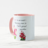 Godzijdank voor gepersonaliseerde zusters mok (Voorkant links)