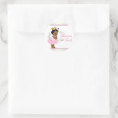 Godzijdank voor kleine meisjes etnisch Baby shower Ronde Sticker (Tas)