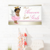 Godzijdank voor kleine meisjes etnisch Baby shower Spandoek (Insitu)