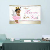 Godzijdank voor kleine meisjes etnisch Baby shower Spandoek (Beurs)