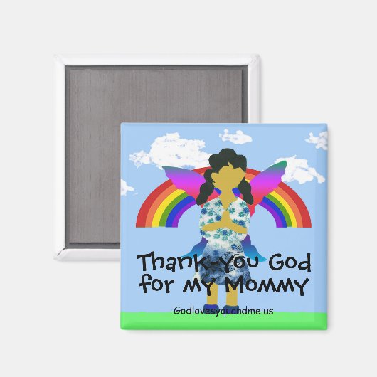 Godzijdank voor mijn mama magneet (Voorkant / Achterkant)