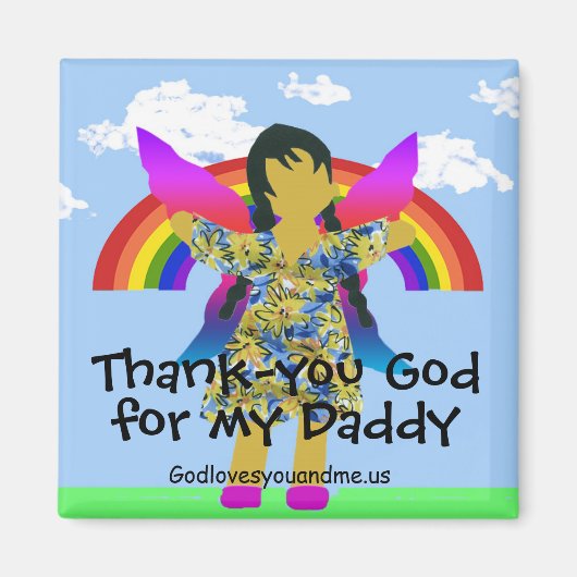 Godzijdank voor mijn papa magneet (Voorkant)