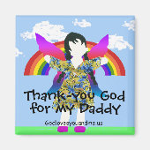 Godzijdank voor mijn papa magneet (Voorkant)