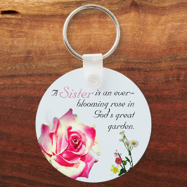 Godzijdank voor zuster sleutelhanger